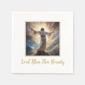 Jezus Heer zegene papieren servetten (Voorkant)