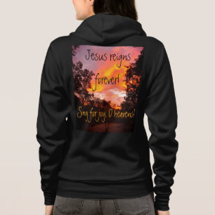 Jezus heerst voor altijd hoodie