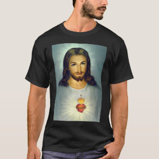 Jezus Heilig Hart Goddelijke Barmhartigheid Christ T-shirt