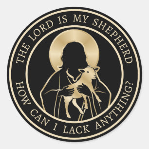 Jezus Herder Ronde Sticker