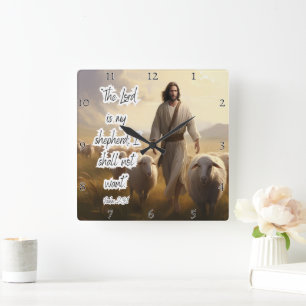 Jezus: Herder, vrede, onfeilbare liefde Vierkante Klok