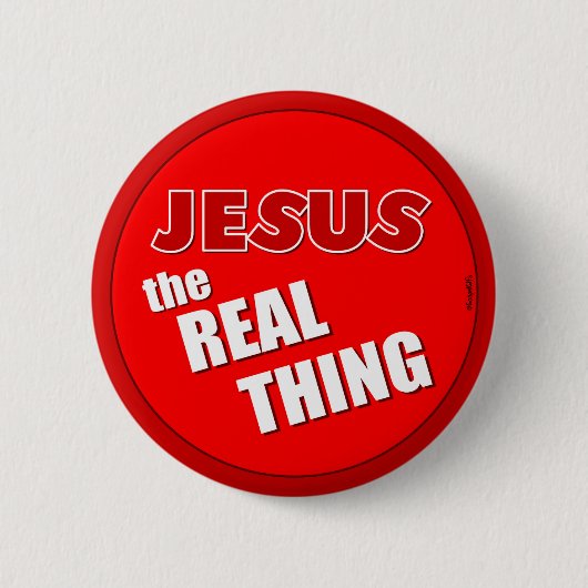Jezus: het echte ding ronde button 5,7 cm (Voorkant)
