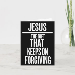 Jezus Het Geschenk Dat Blijft Vergeven Christelijk Bedankkaart