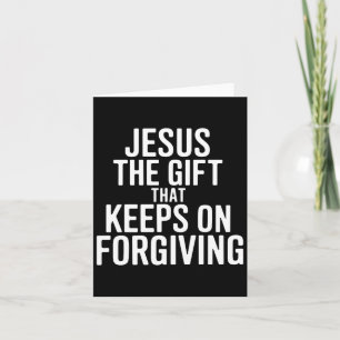 Jezus Het Geschenk Dat Blijft Vergeven Christelijk Bedankkaart