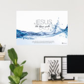 Jezus, het levende water poster (Thuiskantoor)