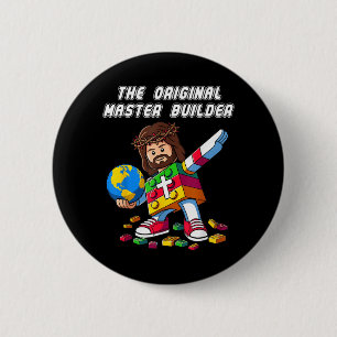 Jezus Het Originele Christelijke Kruis Geloof Ronde Button 5,7 Cm