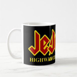 Jezus Highway to Heaven Funny Christelijke T-Shirt Koffiemok
