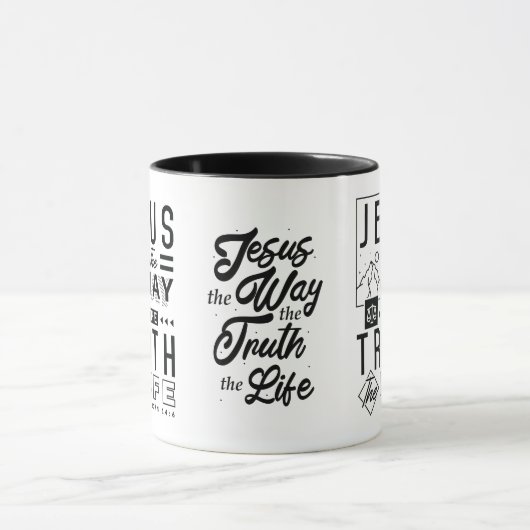 Jezus hoe de Waarheid het leven John 14:16 Mok (Midden)