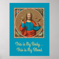 Jezus houdt de Eucharist vast (SNV 050)