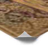 Jezus houdt Eucharist Host bij Angels boven Poster (Hoek)