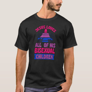 Jezus houdt van al zijn biseksuele kinderen Christ T-shirt