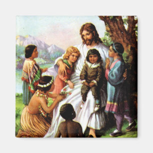 Jezus houdt van alle kinderen Magnet Magneet