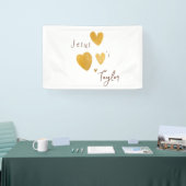 Jezus houdt van Custom Name Banner Sign modern (Beurs)