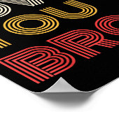 Jezus houdt van je Bro, Grappige Christelijke gelo Poster (Hoek)