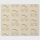 Jezus houdt van je! cadeaupapier (Vlak)