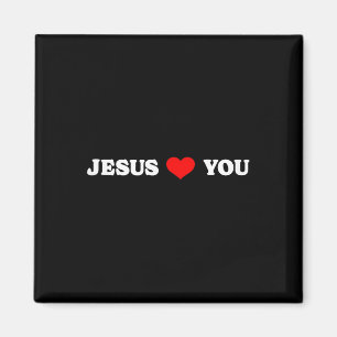 Jezus houdt van je - Christelijke religie Magneet
