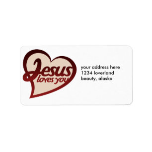 Jezus houdt van je etiket