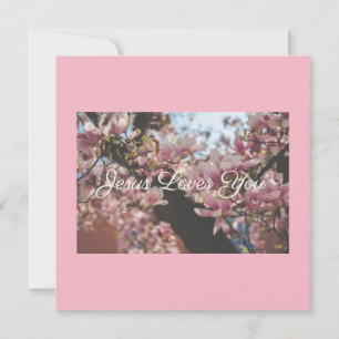 Jezus houdt van je Flat Wenskaart Kaart