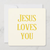 Jezus houdt van je | gebroken wit en goud (Voorkant)