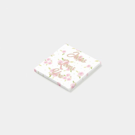 Jezus houdt van je herinnering post-it® notes (Schuin)