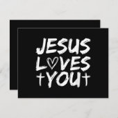 Jezus houdt van je in Jezus (Voorkant / Achterkant)