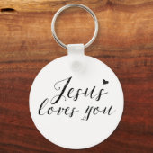 Jezus houdt van je logo Sleutelhanger (Voorkant)