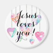 Jezus houdt van je! magneet (Voorkant)