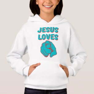 Jezus houdt van je op geloof gebaseerde citaat van