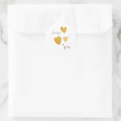 Jezus houdt van je. Stickers Labels Modern (Tas)