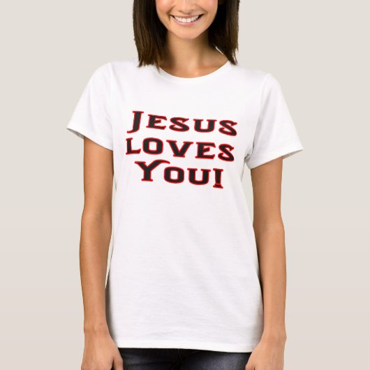 Jezus houdt van je t-shirt (Voorkant)