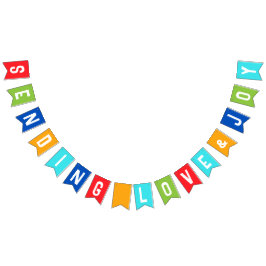 Jezus houdt van je veelkleurige Bunting Banner