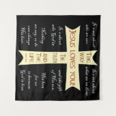 Jezus houdt van je wandkunst wandkleed (Voorkant (horizontaal))