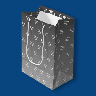 Jezus houdt van je!   Zwart-wit ombre Medium Cadeauzakje