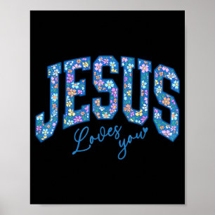 Jezus Houdt van Jou, Bijbel God Geloof Kerk Christ Poster