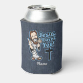 Jezus houdt van jou blikjeskoeler (Blikje Achterkant)