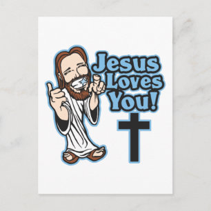 Jezus houdt van jou briefkaart