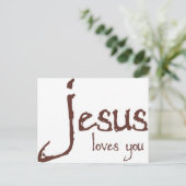 Jezus houdt van jou briefkaart (Staand voorkant)