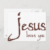 Jezus houdt van jou briefkaart (Voorkant / Achterkant)