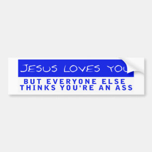 Jezus houdt van jou bumpersticker