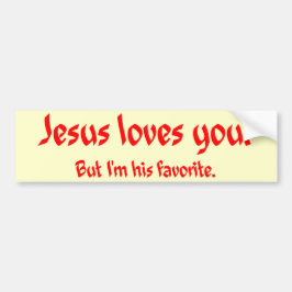 Jezus houdt van jou bumpersticker