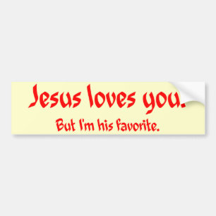 Jezus houdt van jou bumpersticker