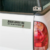 Jezus houdt van jou bumpersticker (Op Truck)