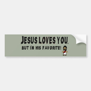 Jezus houdt van jou bumpersticker