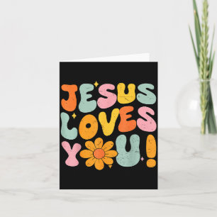 Jezus Houdt Van Jou Christelijke Tiener Meisje God Kaart