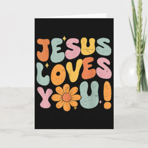 Jezus Houdt van Jou Christelijke Tiener Meisje God Kaart