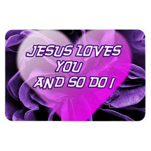 Jezus houdt van jou en ook van I_Premium Flexi Mag Magneet