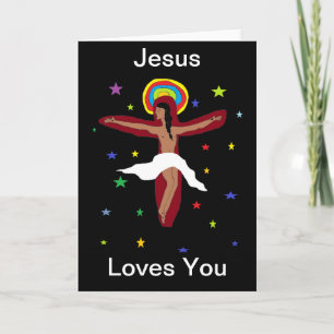 Jezus houdt van jou feestdagen kaart