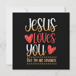 Jezus Houdt Van Jou God Religie Kerk Katholiek Cad Kaart