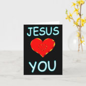 Jezus houdt van jou kaart (Gele Bloem)