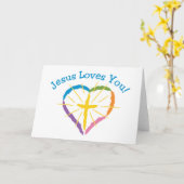 Jezus houdt van jou kaart (Gele Bloem)